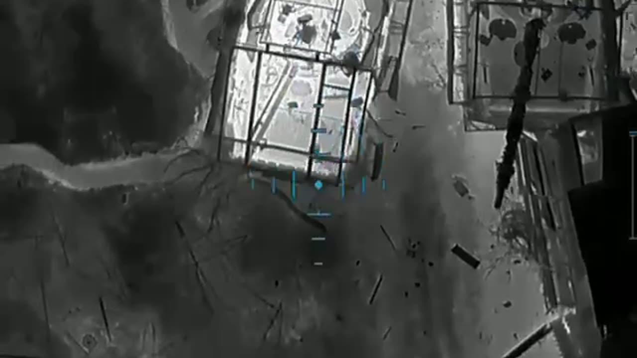 Ukrainian Drone Detonates Landmine On Top of Russian Armored Vehicles