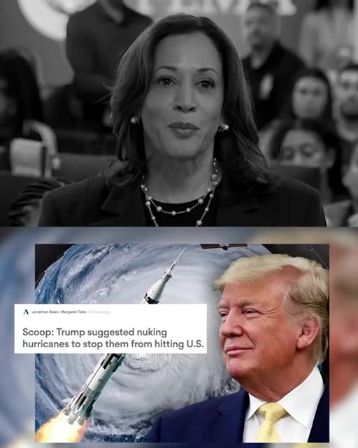 Harris is working around the clock to deliver disaster relief. Trump :called for nuking hurricanes.