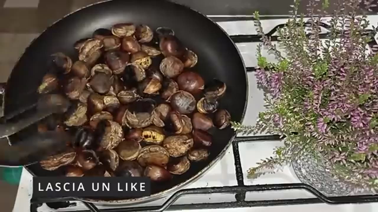 Roasted Chestnuts in a Pan.How To Make Chestnuts at home?