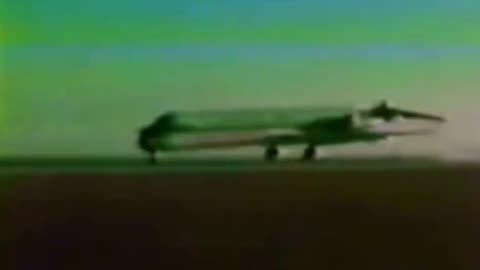 Footage from Edwards Air Force Base, California, in 1982 shows a McDonnell