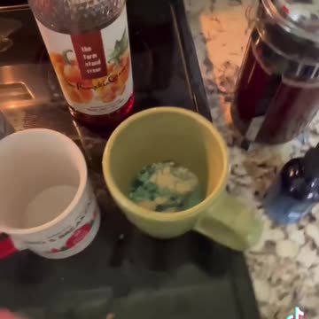 Protein Blue Coffee w/ Apple Pear & Pumpkin Muffin!