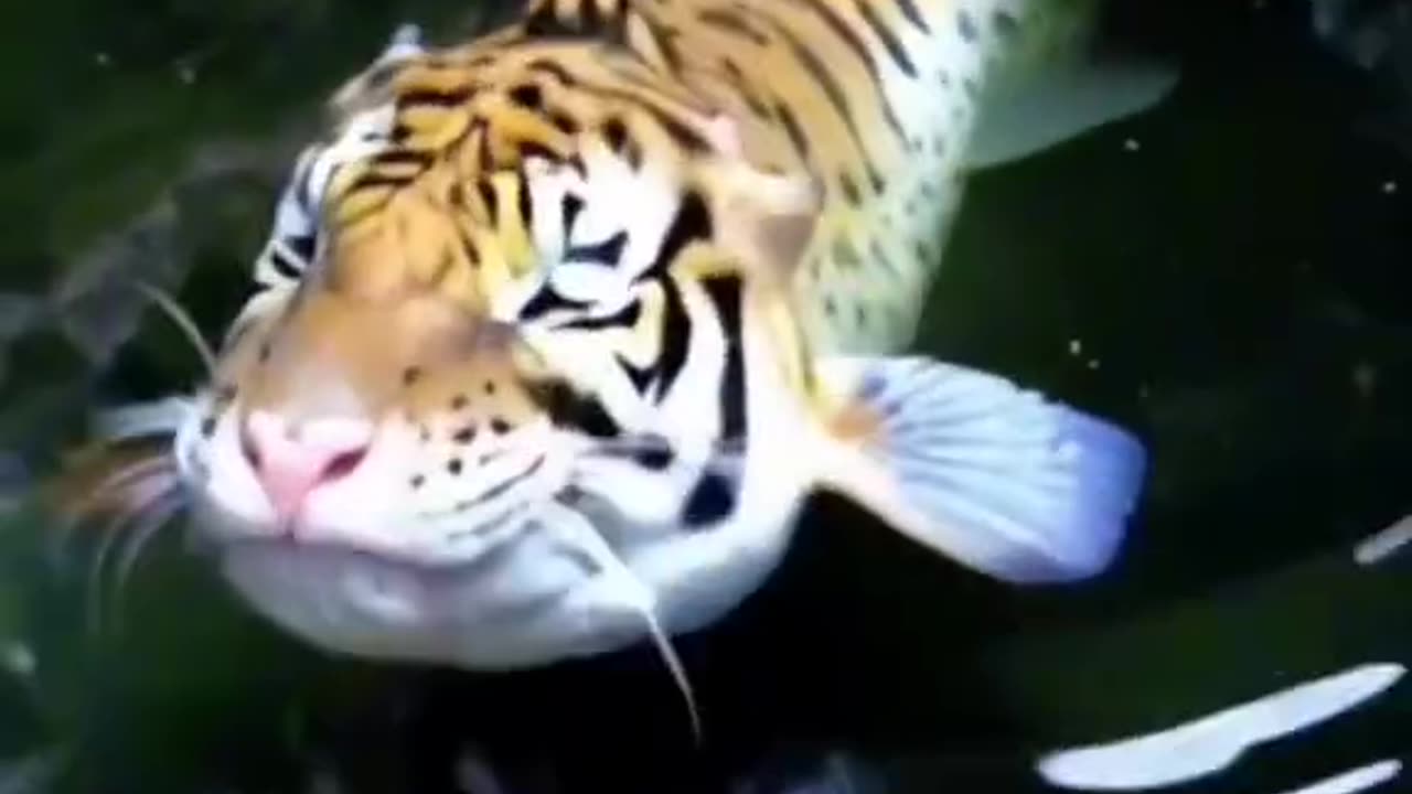 Fish in a leopard shape