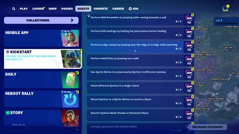 Fortnite C6S1 Kickstart quests