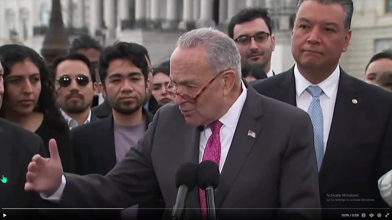 Schumer is a nazi and is saying there's jobs and illegals should vote to replace us