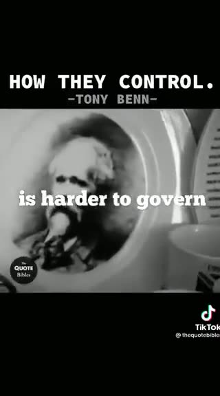 Tony Benn - How they control