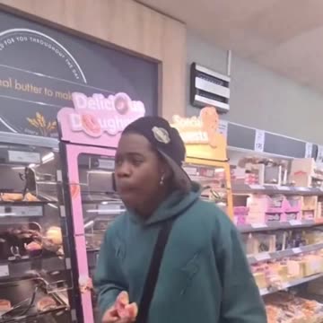 He doesn't want to pay so he eats for free.