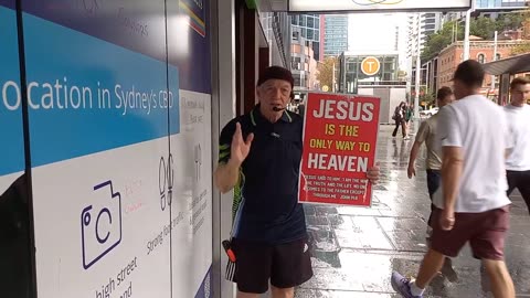 Preaching on a rainy day in Sydney 02042024