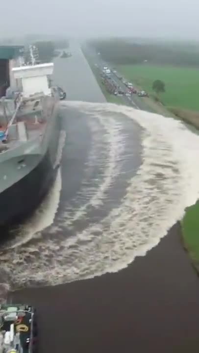Big ship in water