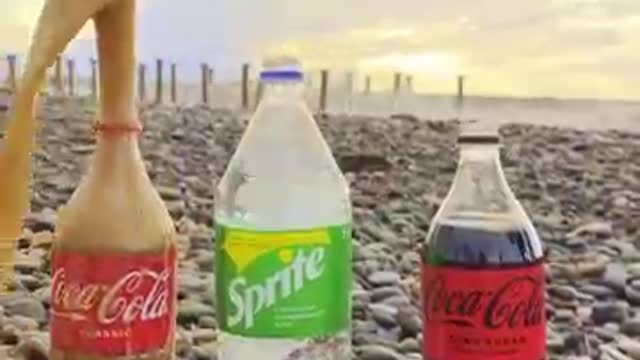 ASMR Coca cola Sprite vs Mentos