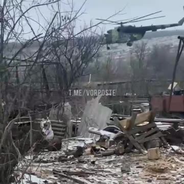 Ukrainian Helicopters Flying 5ft Above the Ground
