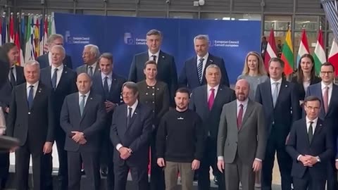 Victor Orban Dont Aploud When Zelensky Walks In