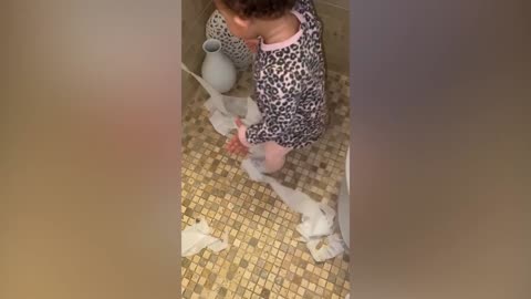 Try Not To Laugh : When baby in the Bathroom and Funny Situations | Funny Videos