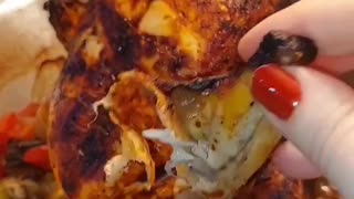 Frango Assado Com Legumes Delicioso 😋