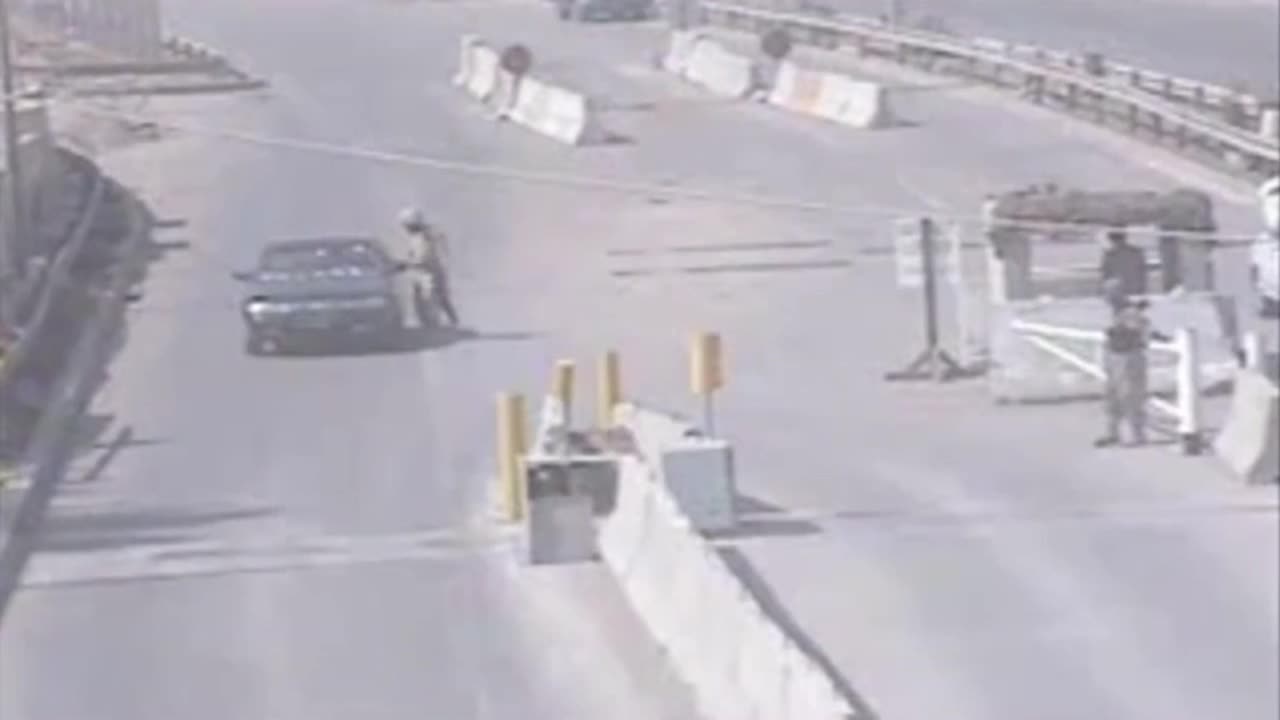 ( Iraq War Era ) Checkpoint destroyed by a IED
