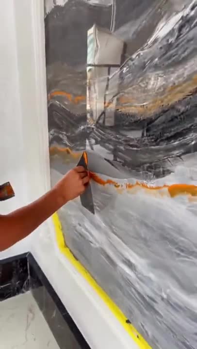 Marble wall decoration