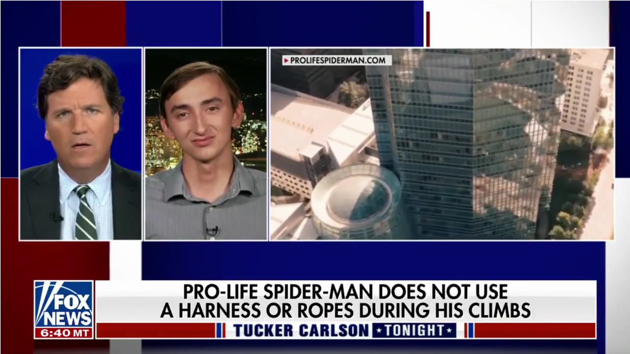 Tucker Carlson: I climb buildings to show people to have faith over fear
