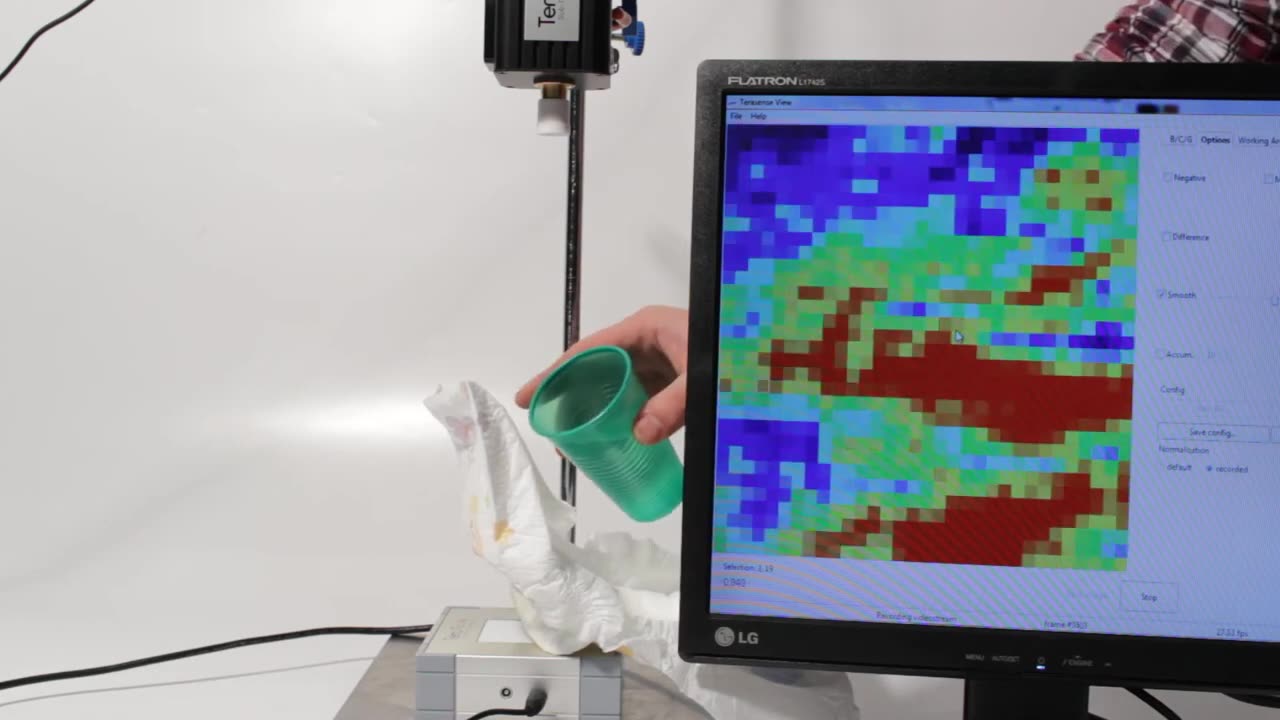 Analysis of Water Content in Diapers by TeraSense THz Imaging System 2016