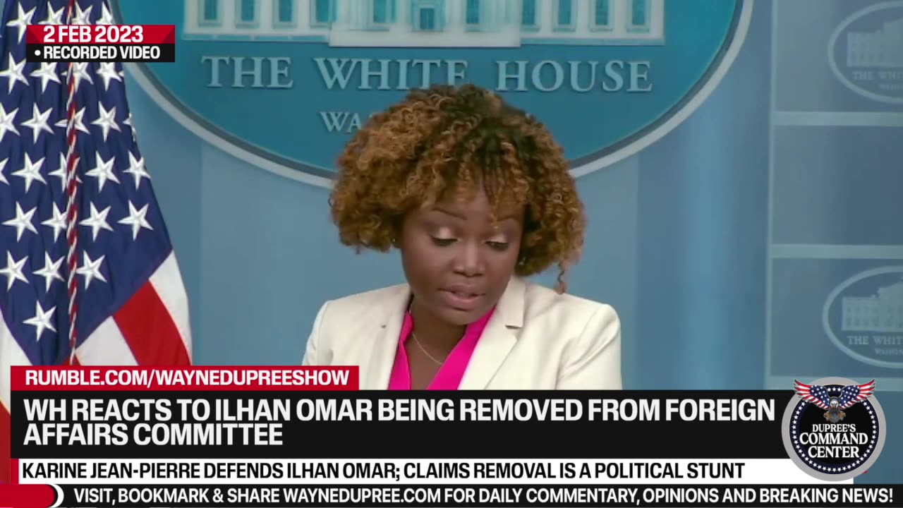 WH: Removal Of Ilhan Omar Is A Political Stunt By Republicans