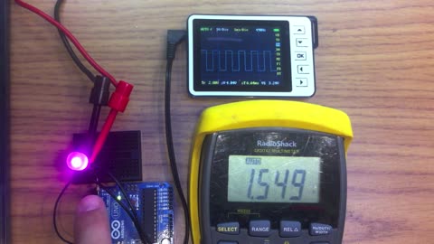 Using PWM outputs with an Arduino and a LED