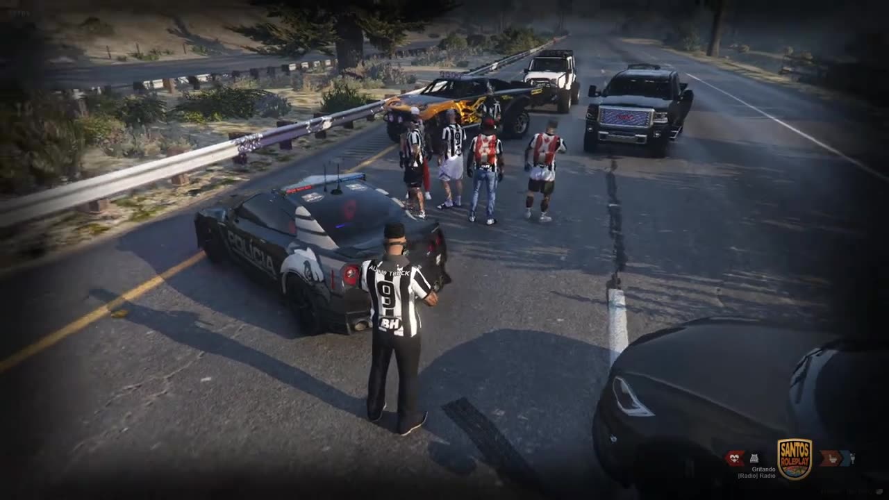 POLICIAIS NA ABORDAGEM DA ZUEIRA - GTA VIDA REAL