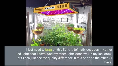 TMLAPY Newest 2000 LED #GrowLight 4.5x6ft Coverage-Overview