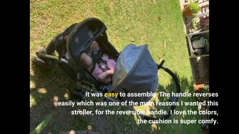 Jeep Unlimited Reversible Handle #Stroller Grey Tweed-Overview