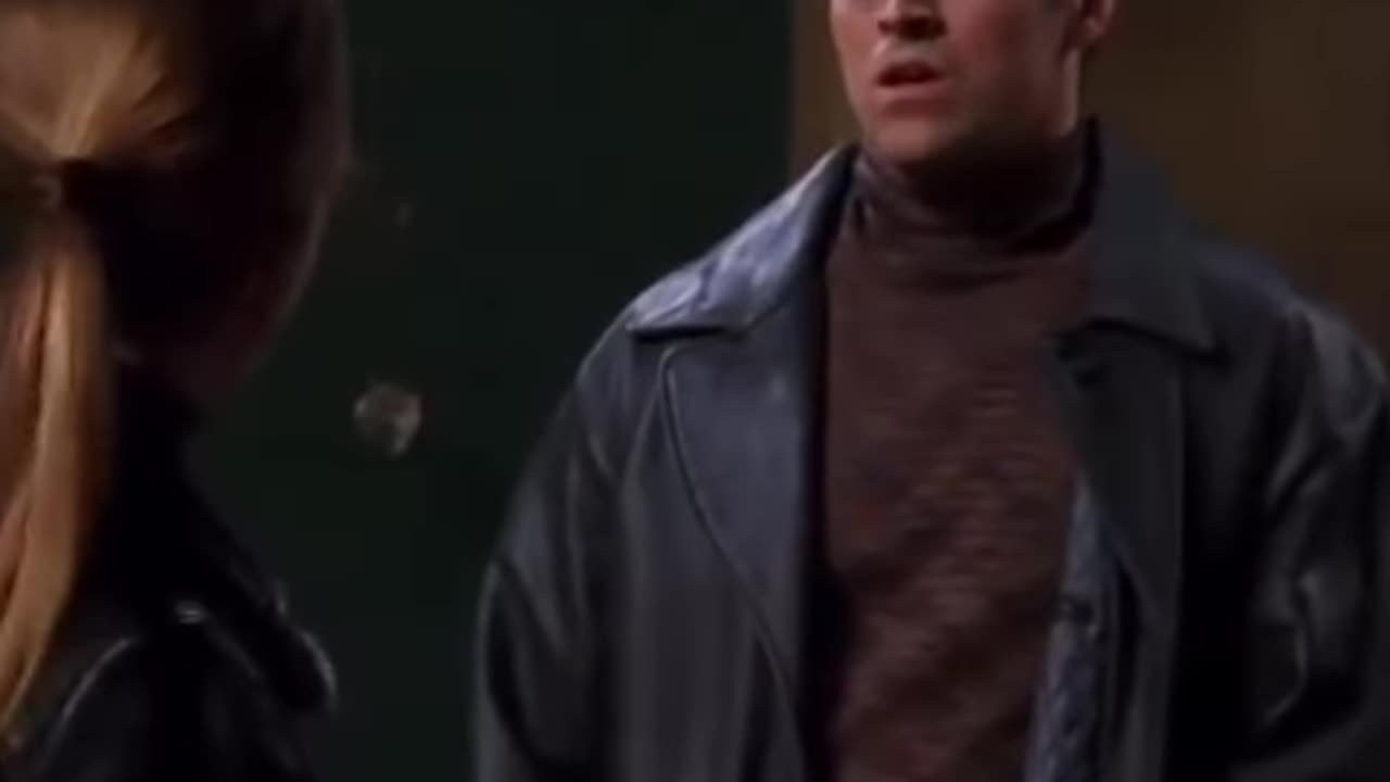 The time when joey covering up for Monica and Chandler