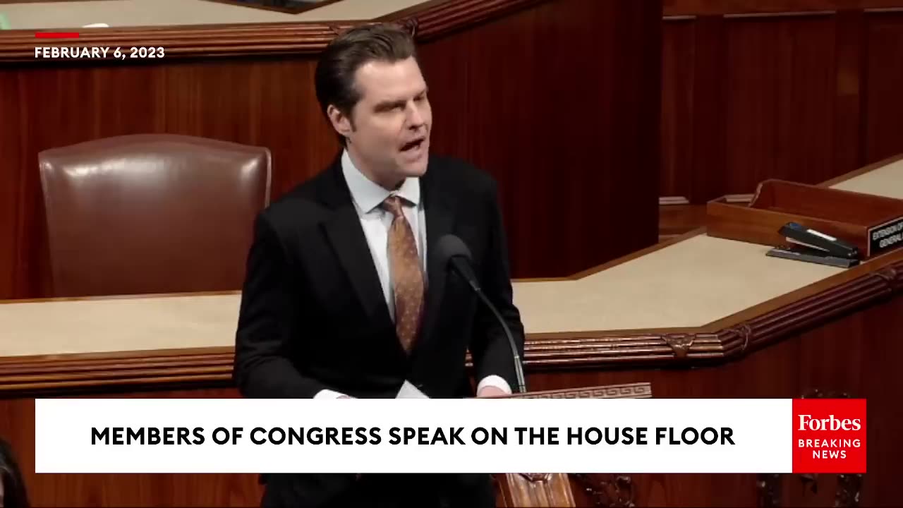 Matt Gaetz Roasts Ukraine Funding and Hunter Biden On House Floor