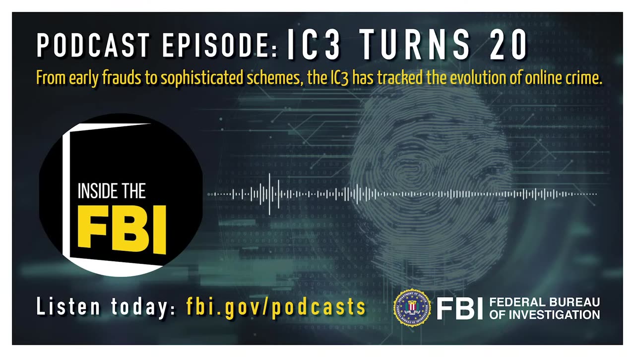 Inside the FBI Podcast IC3 Turns 20