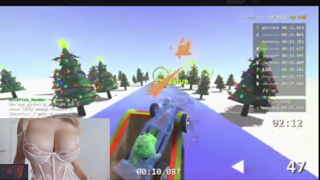 Sexy Zeepkist CRASHING Into an Ice Wall ON PURPOSE