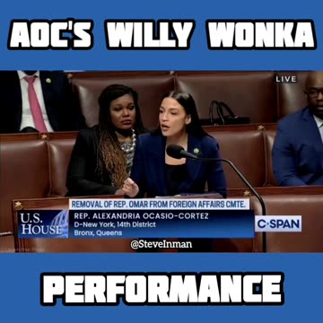 Veruca Salt. I mean AOC and her LIVE performance of Willy Wonka.