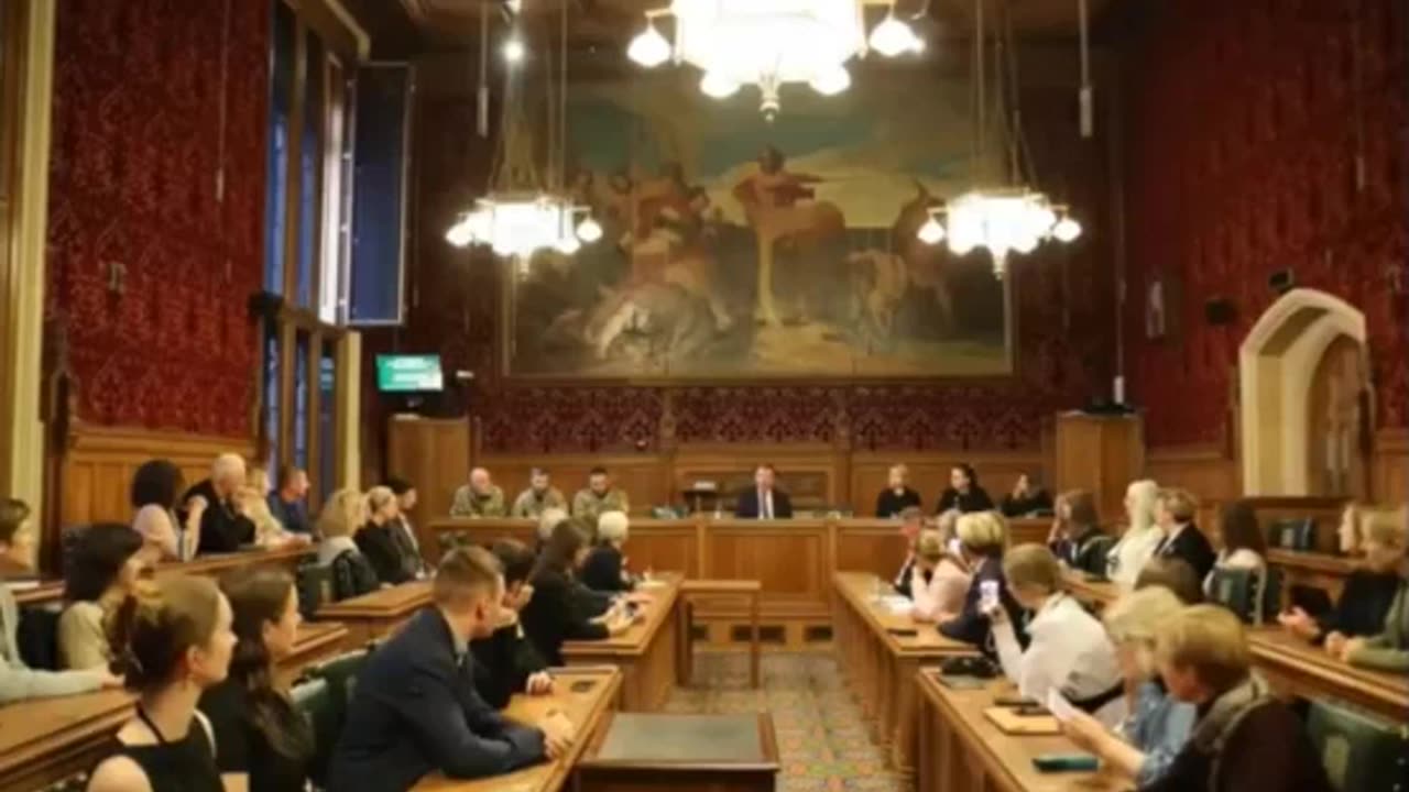 Azov Nazis in British Parliament just like in Canada.