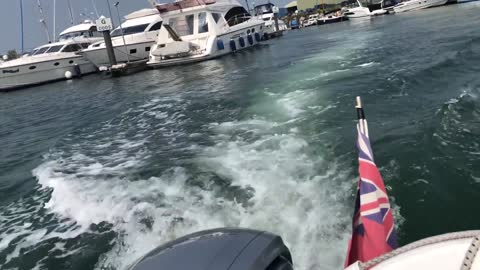 Leaving Port of Poole Marina