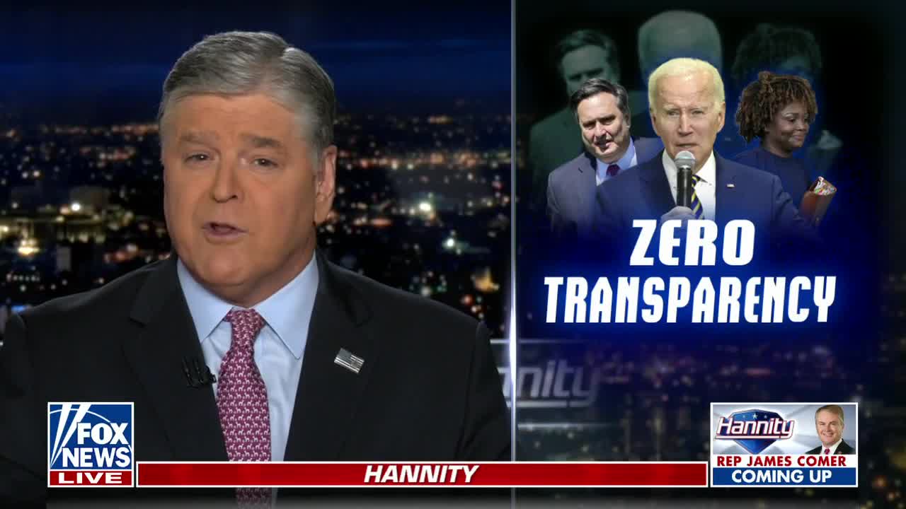 Hannity reacts to new classified docs revealing that the FBI searched the Penn Biden Center