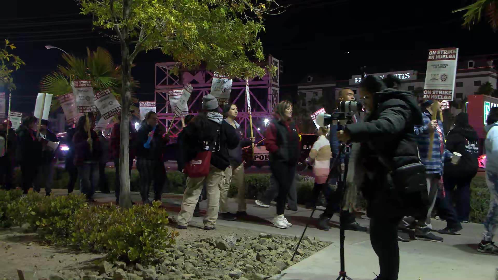 Las Vegas police arrest 57 striking casino workers, says union