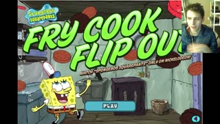 Failed Attempt #24 To Complete The SpongeBob SquarePants Fry Cook Flip Out Video Game