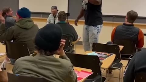 TPUSA's Stephen Davis confronts Antifa at Oregon event