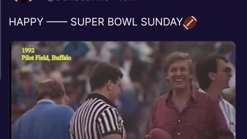 Trump at the 1992 Superbowl 🏈