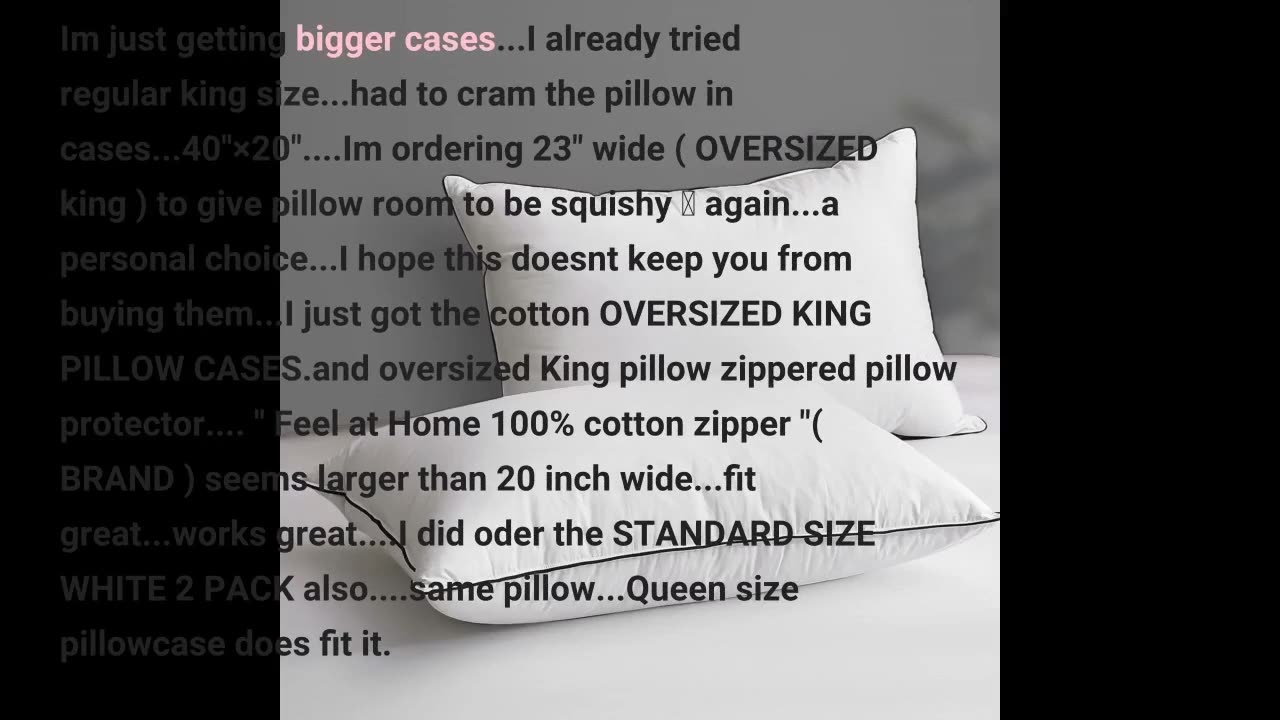 puredown® Premium White Goose Feather and Down #Pillows-Overview