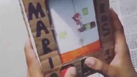 A child in Venezuela made a Game Boy console out of cardboard