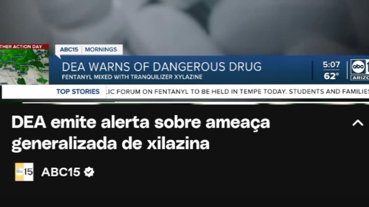 DEA emite alerta sobre ameaça generalizada de xilazina