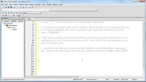 The mechanisms for control flow statements