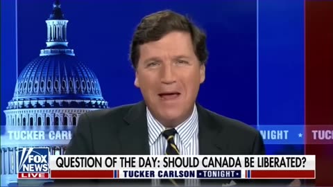 Tucker I told a joke about the Canadian government and they went bonkers