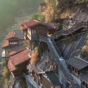 Stunning view on the valley of Wangxian along Jiangxi, China #naturalbeauty