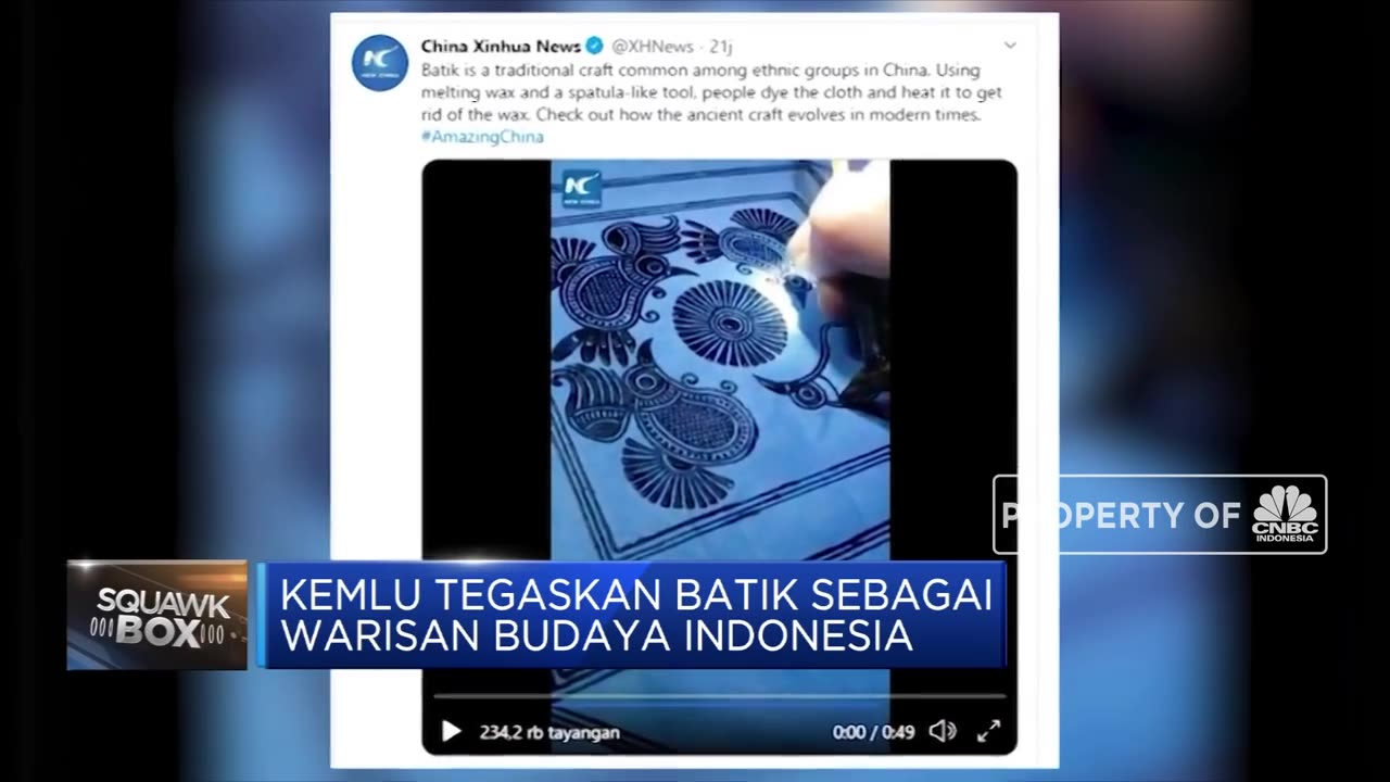 Cina Klaim Batik Milik Mereka