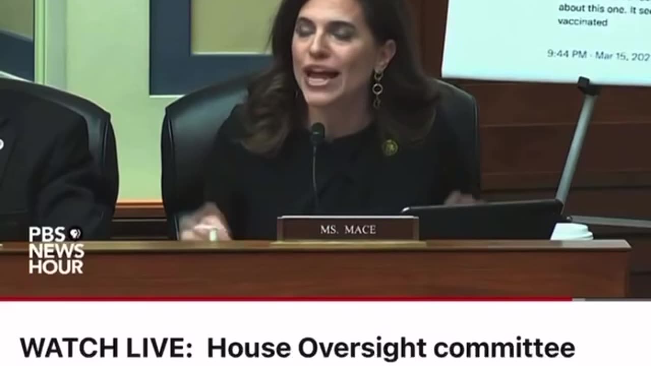 Vaccine damaged Congresswoman twitter hearings Feb 2023