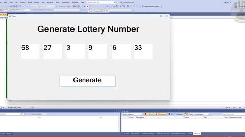 How to Create Lottery Generator using Random Function in C#