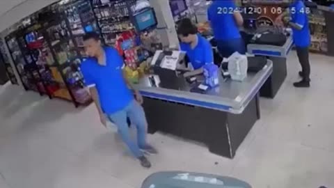 : Shocking moment driver plows into Brazilian liquor store