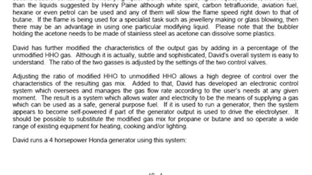 Running an unmodified generator on water: free energy plans with explanations