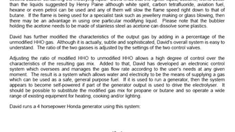 Running an unmodified generator on water: free energy plans with explanations